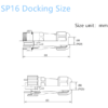 Conector de Acoplamiento SP16 2 Pines Macho/Hembra