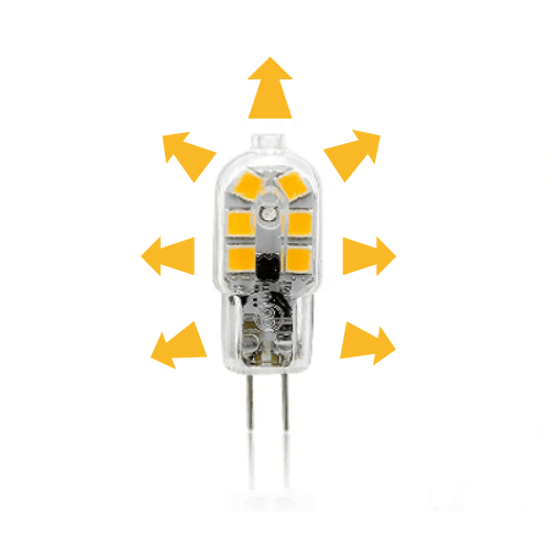 Lampara LED 2W DC12V Blanco Frio