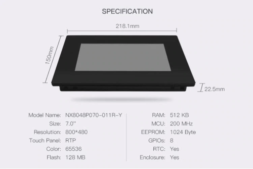 Pantalla Nextion NX8048P070-011R-Y