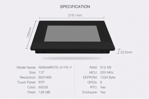 Pantalla Nextion NX8048P070-011R-Y