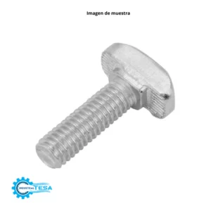 tornillo_T_M8_16mm_1 Tornillo Cabeza T, M8 x 16 mm, para montajes en perfiles de aluminio 40mm (2 piezas)
