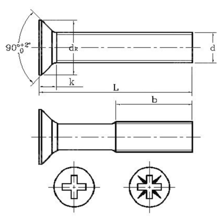tornillos5 Kit de Tornillos de Cruz 500 piezas M2, M2.5 y M3