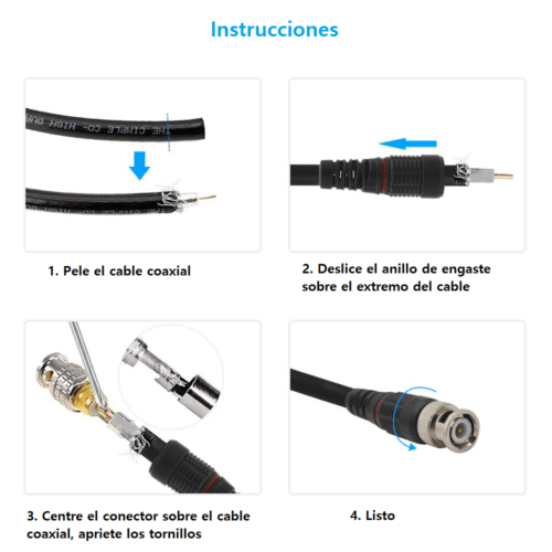 Conector de Video BNC, Tipo Macho