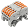 Bloque Conector 5 Terminales para Montaje en Rieles DIN