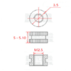 Tuerca de Inserción M2.5 D3.5 L5