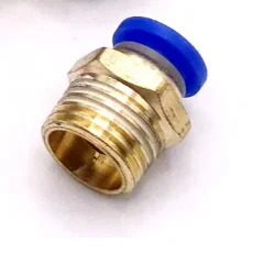 Conector de Rosca Macho 4mm 14 pulgadas Conector de Rosca Macho 4mm 1/4"