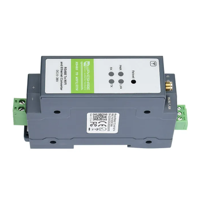 Convertidor RS485 a Ethernet con antena_3 Convertidor (Interface) Rs-485 a WIFI/Ethernet Modbus, MQTT Gateway