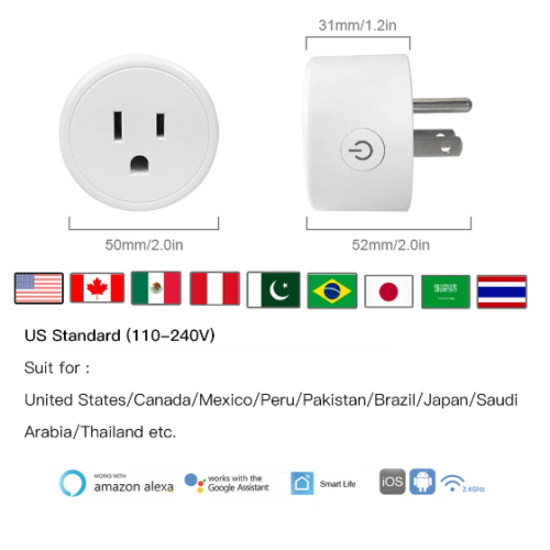 Enchufe Inteligente Wi-fi con Control de Voz