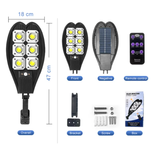 Lampara de Calle con Inducción Solar_4 Lampara de Calle con Inducción Solar Panel Solar