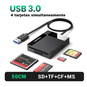 Lector de Tarjetas UGREEN 4 en 1 USB 3.0 Lector de Tarjetas UGREEN 4 en 1 USB 3.0