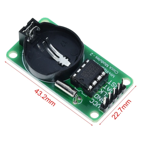 Modulo Reloj de Precisión DS1302_3 Modulo de Reloj de Precisión en Tiempo Real DS1302