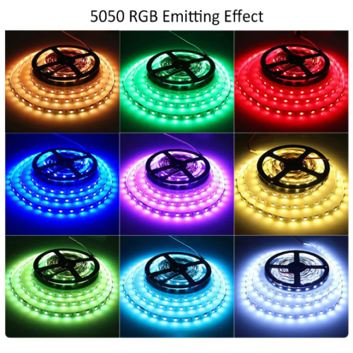Tira de luces LED RGB IP65 para Decoración del Hogar 5m 30LED/M