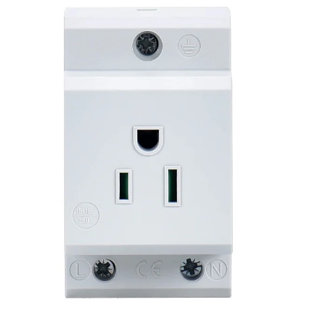 Enchufe de Corriente para Montaje en Rieles DIN, Adaptador US 16A