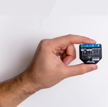 Shelly Plus 2PM, Relé Wifi para Casa Inteligente, 2 Canales con Control de Medición