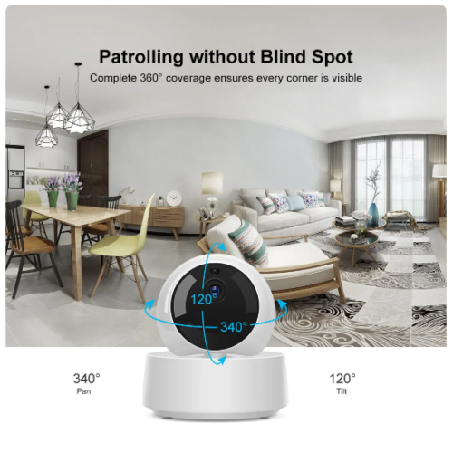 Sonoff Minicámara GK-200MP2-B, Cámara Inalambrica Inteligente HD, 360 IR