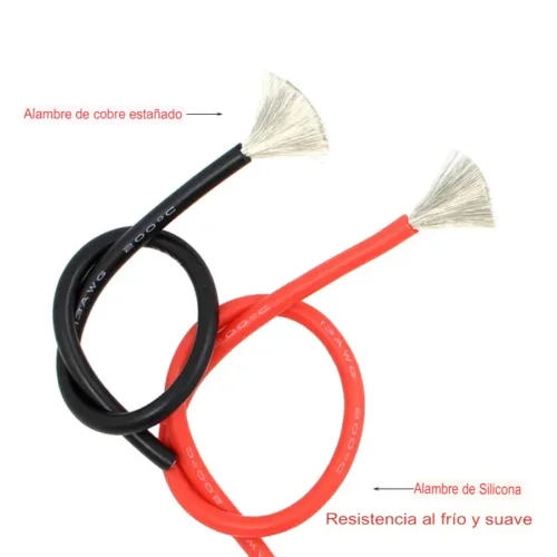 Cable de Prueba 3 Metros, Material de Silicona Flexible TL320, 13AWG_2 Cable de Prueba 3 Metros, Material de Silicona Flexible TL320, 13AWG