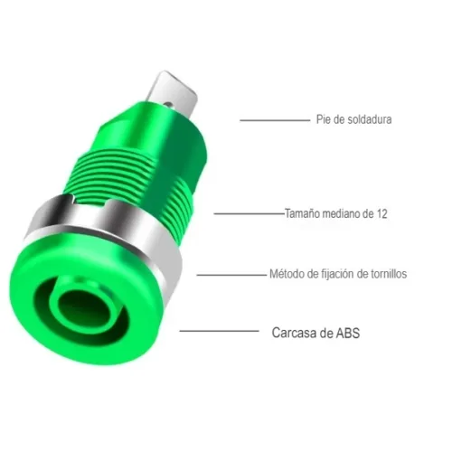 Terminal de Enchufe de Banana 4mm, Corriente Alta_3 Terminal de Enchufe de Banana 4mm, Corriente Alta