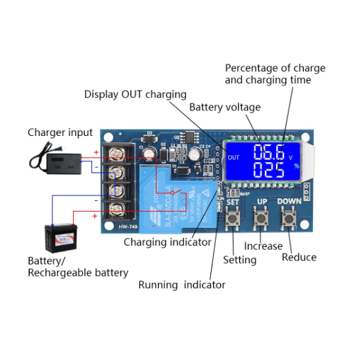 Modulo de Control de Carga de Batería