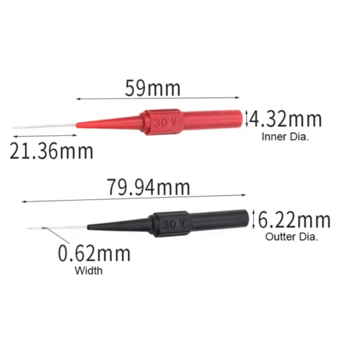 Puntas de Prueba, Herramienta de Multímetro, 30V, 4 Piezas