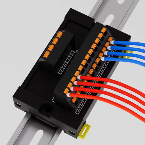 Distribuidor de Voltaje, 2 Entradas (Positiva y Negativa) 10 Salidas (Positiva y Negativa)